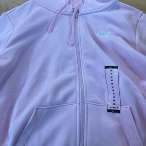 Nike Baby Pink Zip-Up Hoodie